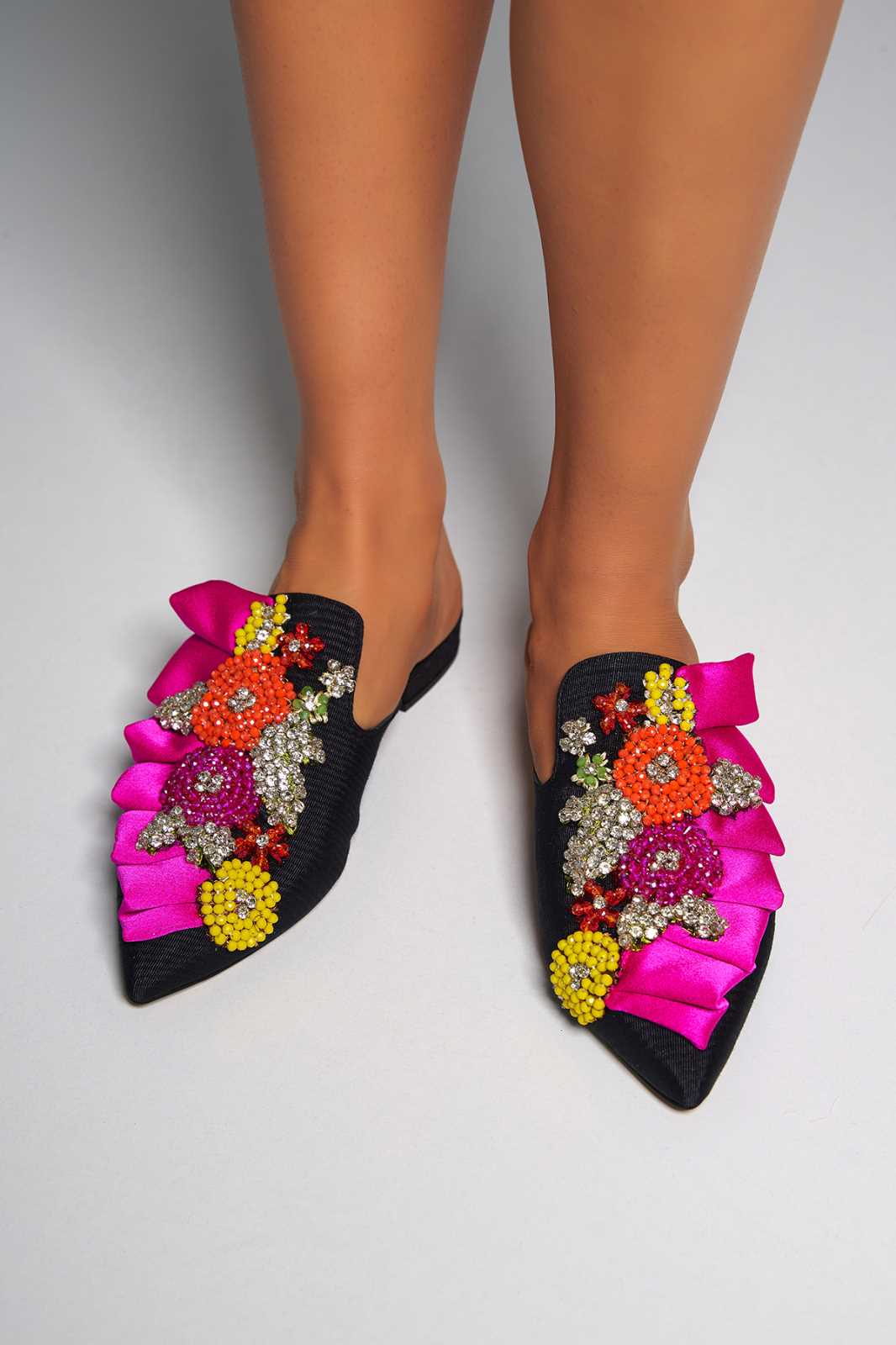 frill slıppers mini heels luluwinka
