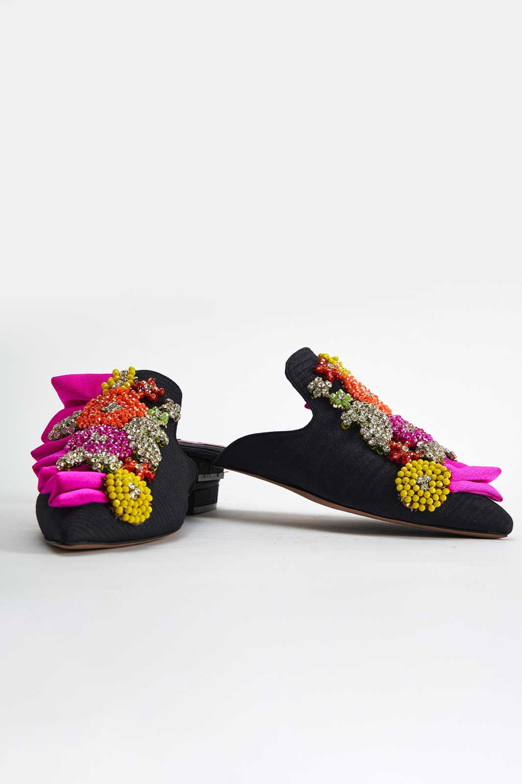 frill slıppers mini heels luluwinka