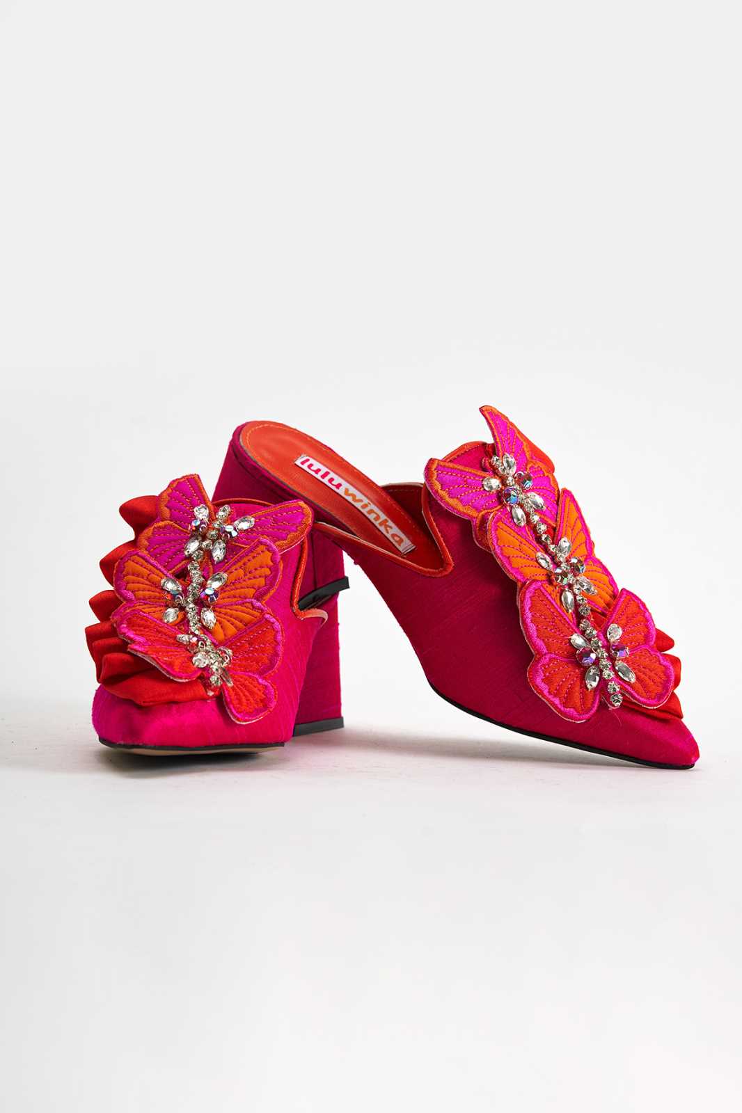 butterfly t-f slıppers high heel luluwinka