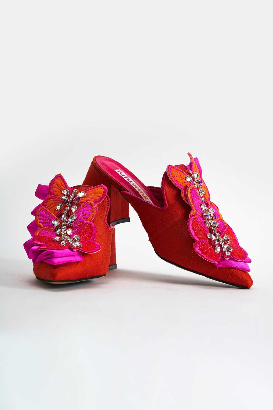 butterfly t-o slıppers high heel luluwinka